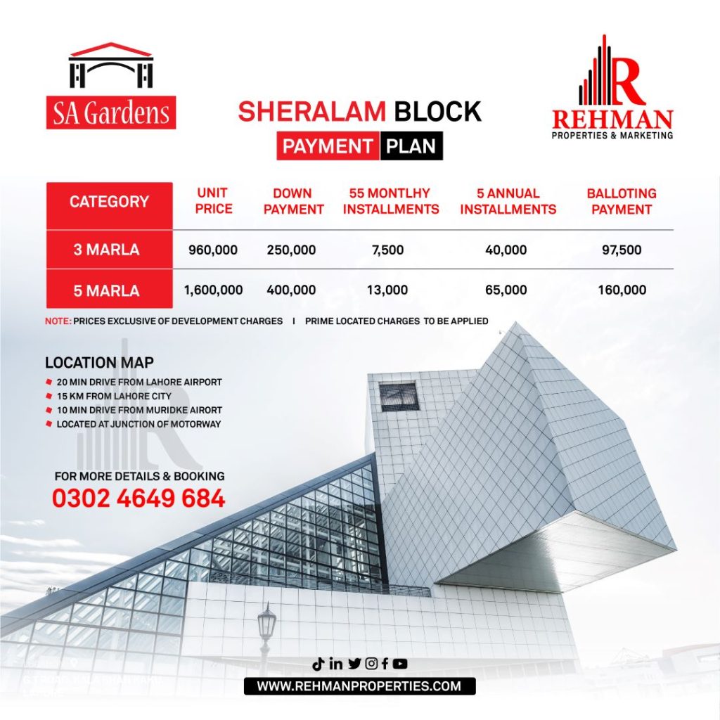 Payment Plan SherAlam